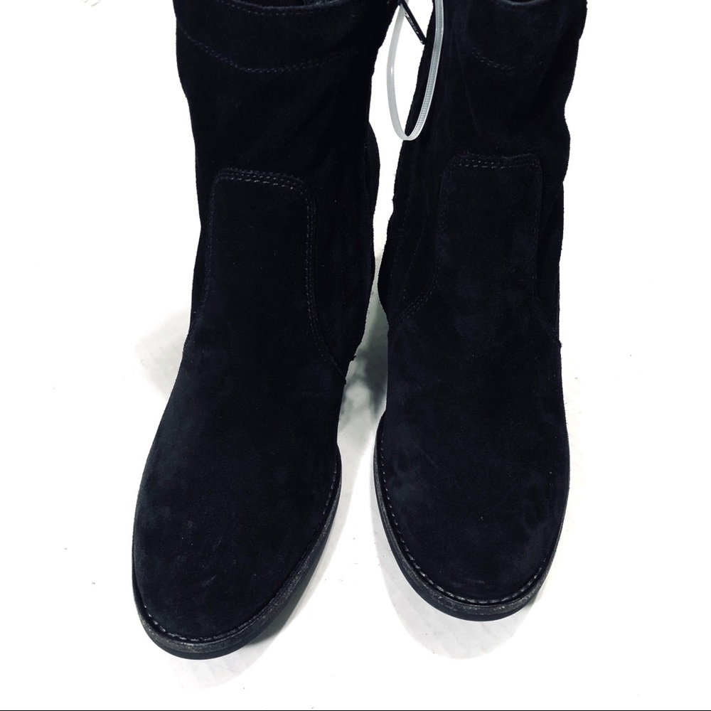 Paul Green black suede ankle boots size USA 8 - Picture 2 of 8